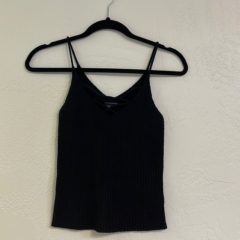 Black tank top